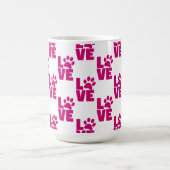 Cute Pet Lover Coffee Cup - Unique Gift for Dog an コーヒーマグカップ (中央)