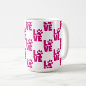 Cute Pet Lover Coffee Cup - Unique Gift for Dog an コーヒーマグカップ (正面右)