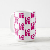 Cute Pet Lover Coffee Cup - Unique Gift for Dog an コーヒーマグカップ (正面左)