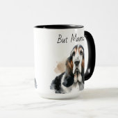  Cute Pet Mama Basset Hound Personalize Mug マグカップ (正面右)
