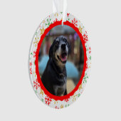 Cute Pet Photo, For Our Favorite Mailman Christmas オーナメント (正面)