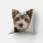 Cute Pet Pillow – Personalized Dog Name & Photo クッション (裏面)