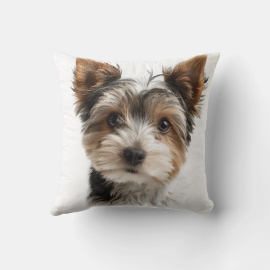 Cute Pet Pillow – Personalized Dog Name & Photo クッション (裏面)