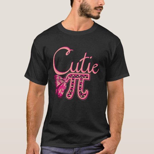 Cute Pi Butterfly Math Holiday Mathematics  Pi Day Tシャツ (正面)