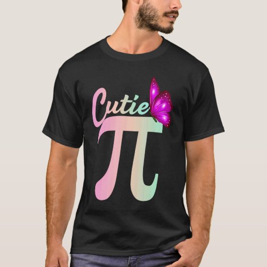 Cute Pi Day Math Day Teacher Women girls Cutie Pi  Tシャツ (正面)