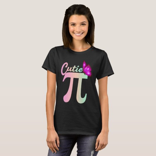 Cute Pi Day Math Day Teacher Women girls Cutie Pi  Tシャツ (正面フル)