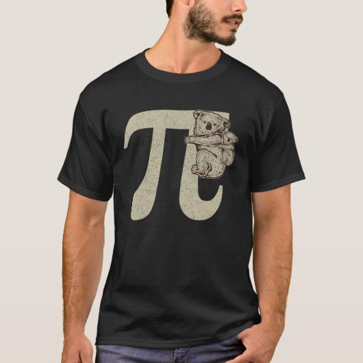 Cute Pi Day Mathematics  Cutie Pie Baby Koala Love Tシャツ (正面)