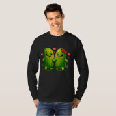 Cute Pickle Couple Funny Kawaii Pickles T-Shirt fo Tシャツ (正面フル)