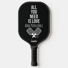 Cute Pickleball Typography Modern Trendy Cool ピックルボールラケット