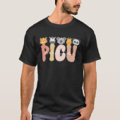 Cute PICU Nurse Pediatric Intensive Care Unit Tシャツ (正面)