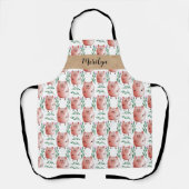 Cute Pig Apron –Farm Animal Kitchen & Baking Apron エプロン (正面)