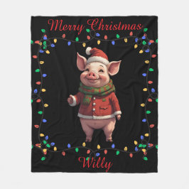 Cute Pig Fleece Blanket フリースブランケット