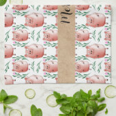 Cute Pig Pattern Tea Towel – Farm Animal Kitchen  キッチンタオル (折り畳み)