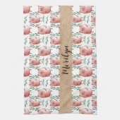 Cute Pig Pattern Tea Towel – Farm Animal Kitchen  キッチンタオル (縦)