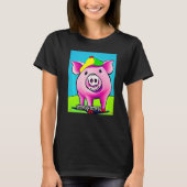 Cute Pig Piggie Oink Oink  13 Tシャツ (正面)