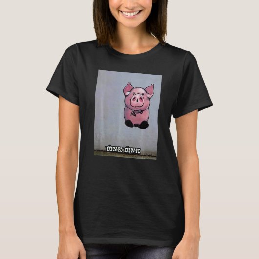 Cute Pig Piggie Oink Oink  1 Tシャツ (正面)