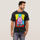 Cute Pig Piggie Oink Oink 43 Tシャツ (正面フル)
