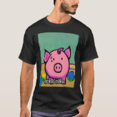 Cute Pig Piggie Oink Oink 47 Tシャツ (正面)