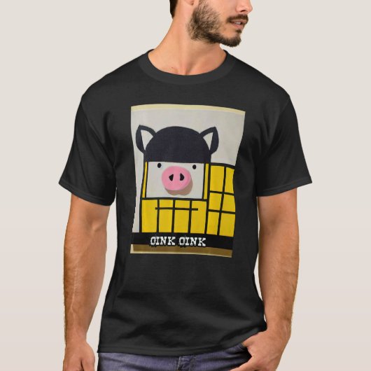 Cute Pig Piggie Oink Oink  48 Tシャツ (正面)