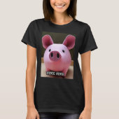 Cute Pig Piggie Oink Oink 59 Tシャツ (正面)