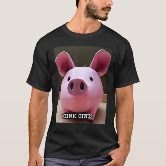 Cute Pig Piggie Oink Oink 59 Tシャツ (正面)