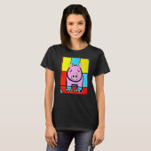 Cute Pig Piggie Oink Oink Premium_3 Tシャツ (正面フル)