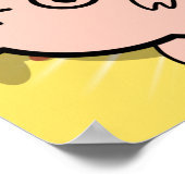 cute pig poster ポスター (角)