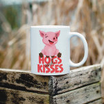 Cute Pig Pun コーヒーマグカップ<br><div class="desc">Funny laughing pig and pun.</div>