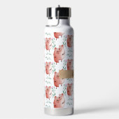 Cute Pig Water Bottle – Adorable Farm Animal Drink ウォーターボトル (右面)