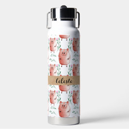 Cute Pig Water Bottle – Adorable Farm Animal Drink ウォーターボトル