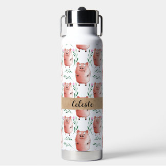 Cute Pig Water Bottle – Adorable Farm Animal Drink ウォーターボトル