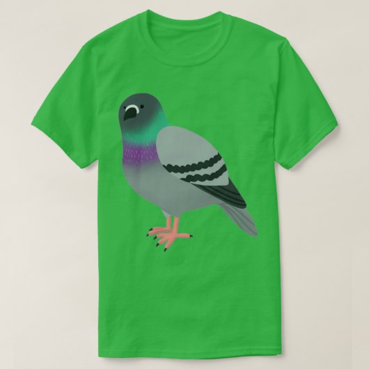 Cute Pigeon Cartoon Tシャツ (デザイン正面)