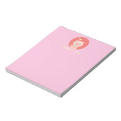 Cute Piglet - Personalized Girls Notepad ノートパッド (回転)