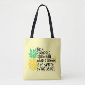 Cute Pineapple Yellow Be a Pineapple トートバッグ (正面)