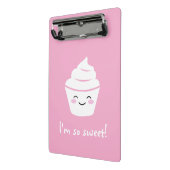 Cute pink animate cupcake ミニクリップボード (アングル2)