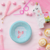 Cute Pink Axolotl Underwater Birthday Party  ペーパーボウル (パーティー)