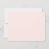 Cute Pink Baby clothes Baby girl Thank You card サンキューカード (裏面)