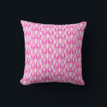 Cute Pink Baby Girl Bunny Feet Easter Patterned アウトドアクッション<br><div class="desc">This awesome patterned Easter outdoor pillow features a digital art image of a pair of pretty pink bunny feet. A great design for celebrating a baby girl, especially during Spring or Easter.</div>