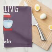 Cute Pink Baking Gifts For Baby Girls Kids Baker キッチンタオル (四つ折り)