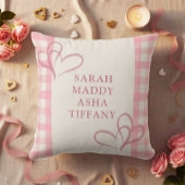 Cute Pink Besties For Life Photo Galentine's Day クッション