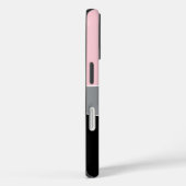 Cute Pink Black Grey Shapes Personalized  Case-Mate iPhoneケース (裏面 / 右)