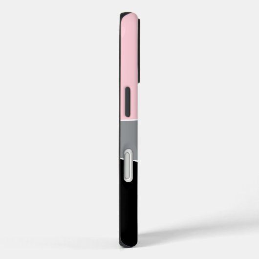 Cute Pink Black Grey Shapes Personalized  Case-Mate iPhoneケース (裏面 / 右)