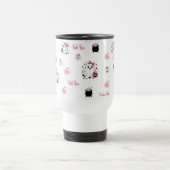 Cute Pink Boo Ghost Travel Mug | トラベルマグ (中央)