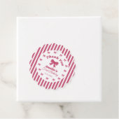 Cute Pink Bow 1st Birthday  フェイバータグ (インサイチュ)