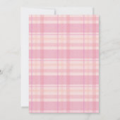 Cute Pink Bow Coquette Birthday Invitation 招待状 (裏面)