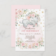 Cute Pink Bow Coquette primer cumpleaños