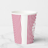 Cute Pink Bow First Birthday  紙コップ (右)