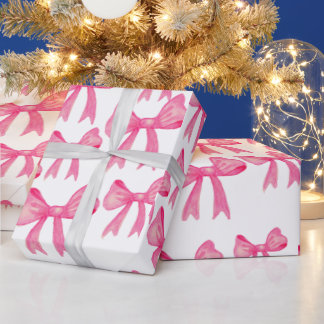 cute pink bow wrapping Paper ラッピングペーパー