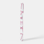 Cute Pink Bows Aesthetic Phone Case iPhone 15ケース (右側面)