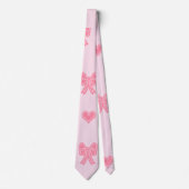  Cute Pink Bows and Hearts Coque ネクタイ (正面)